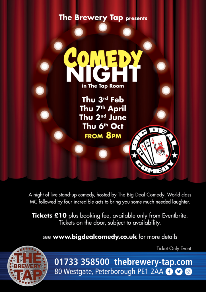 COMEDY NIGHT - Big deal comedy - The Brewery Tap - Peterborough